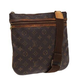 Authentic LOUIS VUITTON Monogram Pochette Bosphore Shoulder Bag M40044 LV